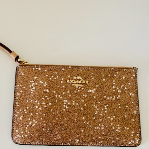 Coach sparkly wristlet wallet - Picture 1 of 5